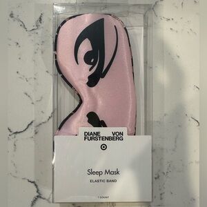 Diane Von Furstenberg for Target Black Pink Leopard Eye Sleep Mask DVF NWT
